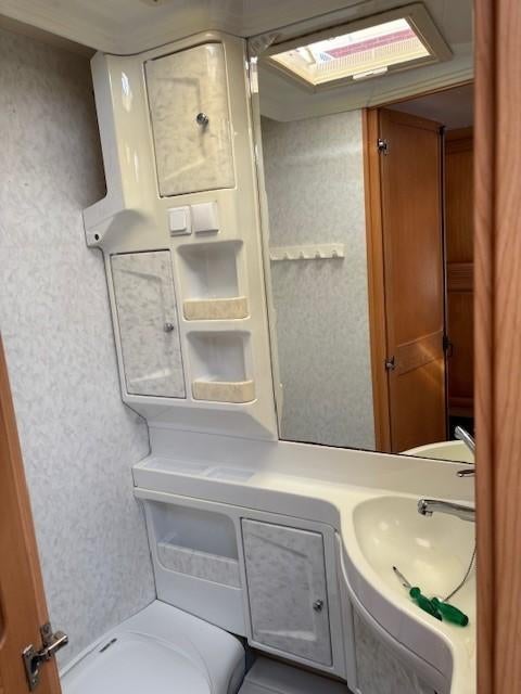 Toilet interieur van Hobby 610 bj 2005., Caravans en Kamperen, Ophalen, Gebruikt