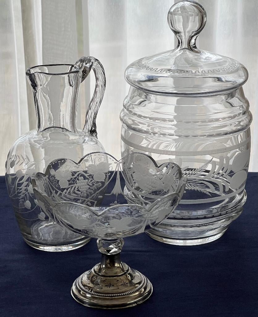 KOEKJESPOT, ANTIEK OORKANNETJE, BONBONSCHAALTJE VOET ZILVER, Antiek en Kunst, Verzenden