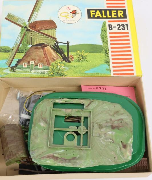 FALLER B-231 windmolen met waterrad + motor Ongebouwd Nieuw!, Hobby en Vrije tijd, Modeltreinen | H0, Overige merken, Gelijkstroom of Wisselstroom