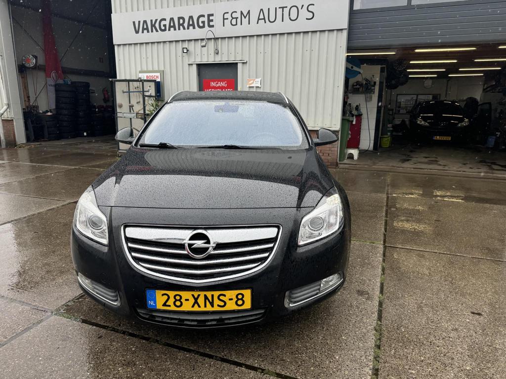 Opel Insignia Sports Tourer 2.0 T Cosmo, Auto's, Gebruikt, 4 cilinders, Leder en Stof, Zwart