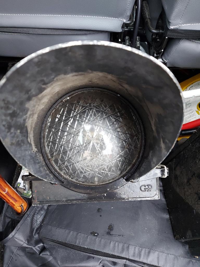 2 lampen Nederlandsche Spoorwegen te koop. Blauw., Verzamelen, Ophalen, Gebruikt, Trein, Overige typen