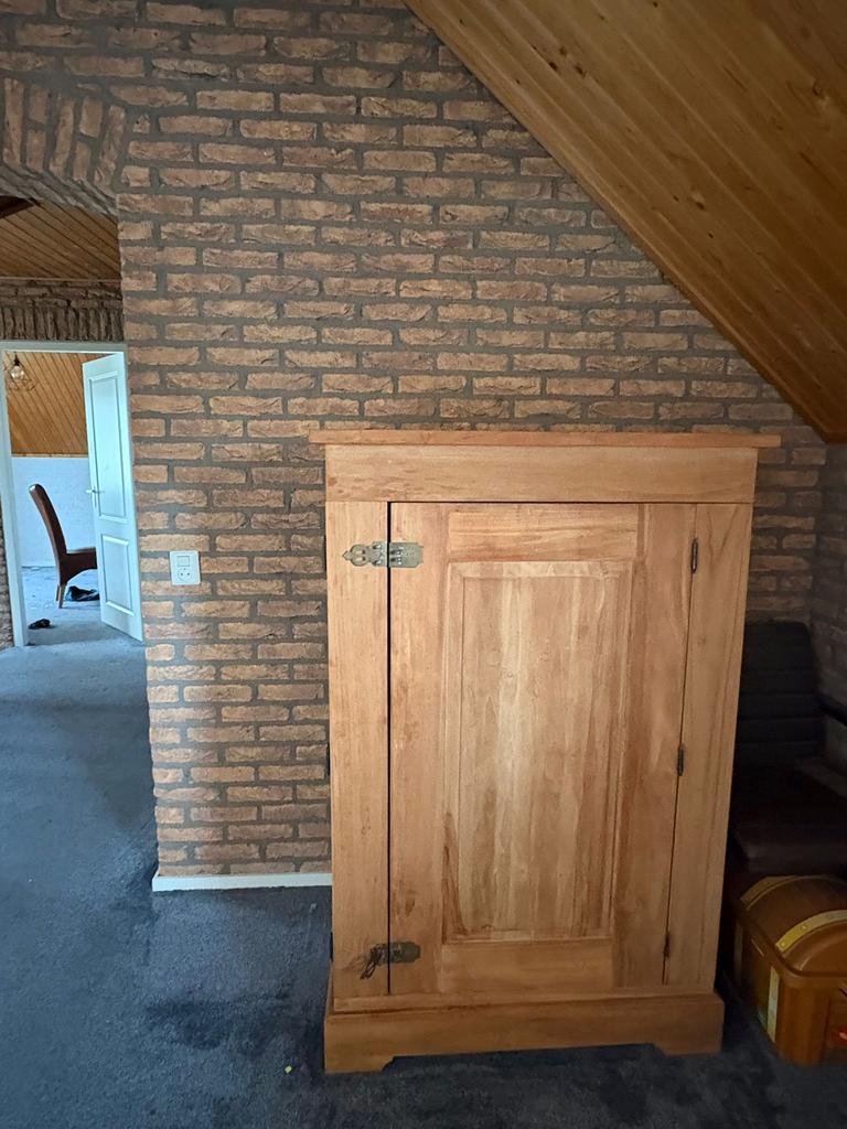 Mooie teakhouten kast, Ophalen, Zo goed als nieuw, 170 cm of meer