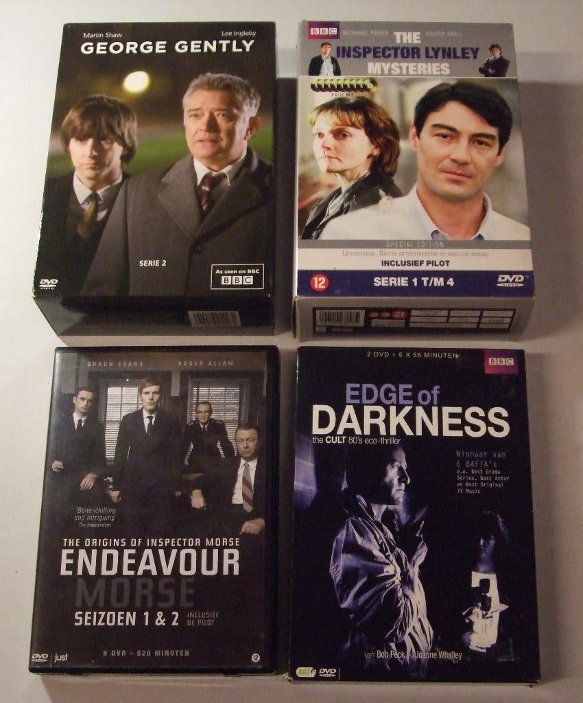 Britse detectives, waaronder veel BBC series, Verzenden, Zo goed als nieuw, Thrillers en Misdaad, Boxset