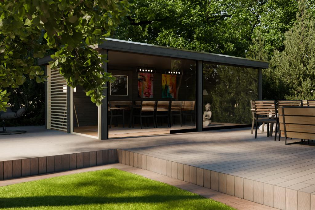 Maatwerk Modern Tuinhuis PS81, Verzenden, Nieuw