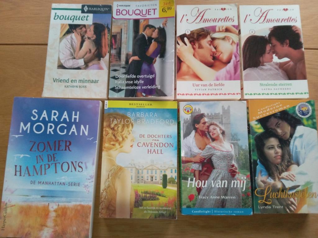 8 Roman's boeken te koop - 10 verhalen in totaal, Ophalen of Verzenden, Zo goed als nieuw, Diverse auteurs, Noord-Brabant