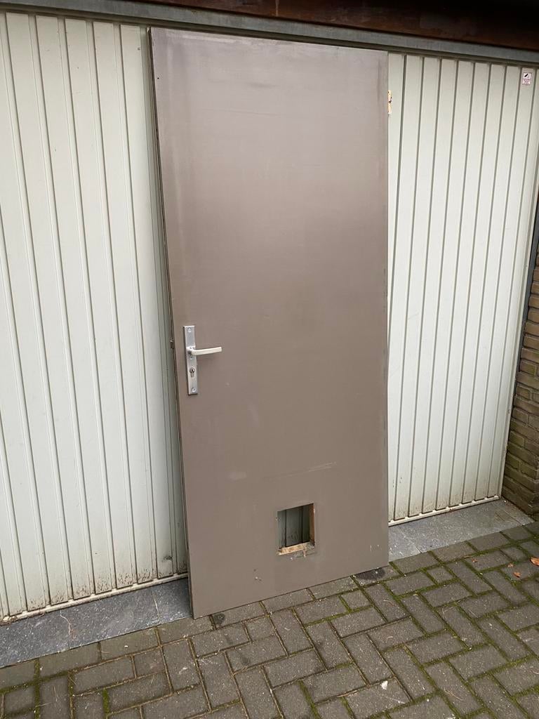 Achterdeur / dichtedeur 89 x 211, Doe-het-zelf en Verbouw, Deuren en Horren, Ophalen, Zo goed als nieuw, Buitendeur, 200 tot 215 cm