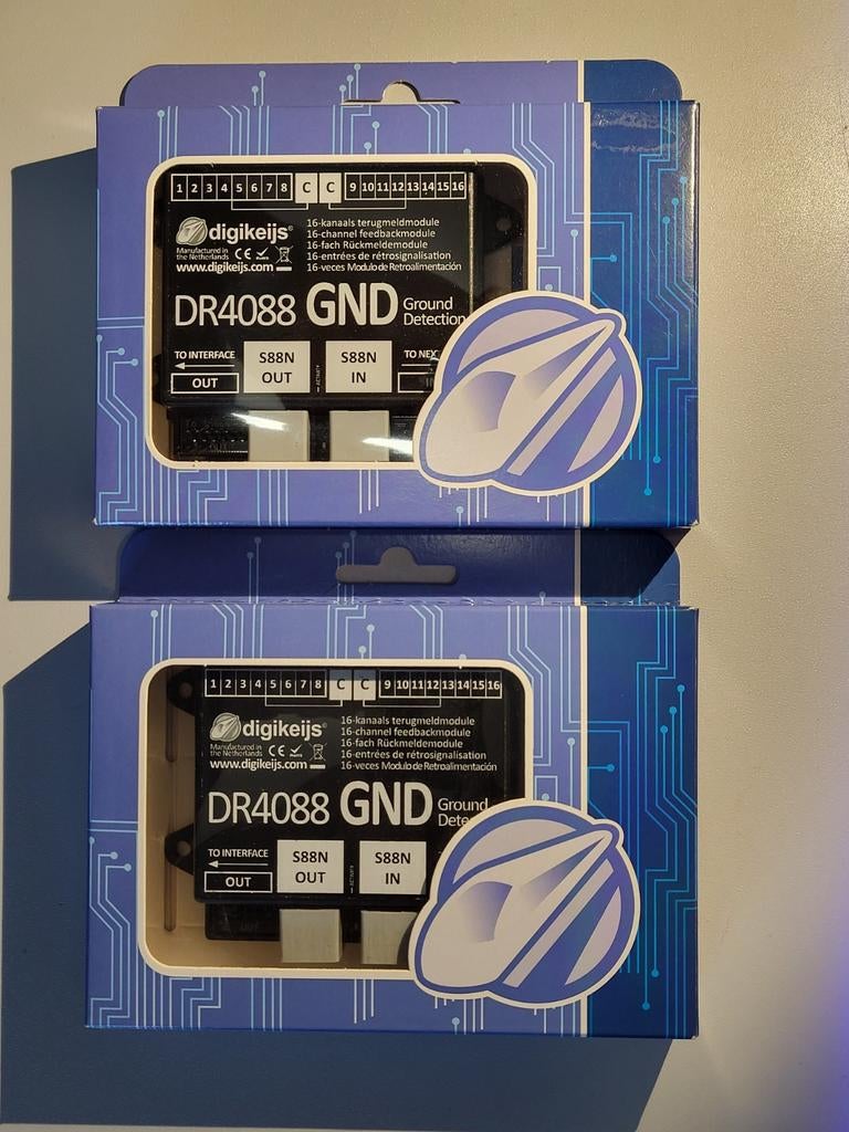 2x Digikeijs 4088GND 16-Kanaals s88N terugmeldmodule, Hobby en Vrije tijd, Ophalen of Verzenden, Wisselstroom, Overige merken