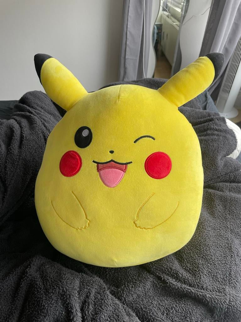 Grote Pikachu Squishmallow - 50cm Pokémon Knuffel, Geel, Overige typen, Ophalen of Verzenden, Zo goed als nieuw