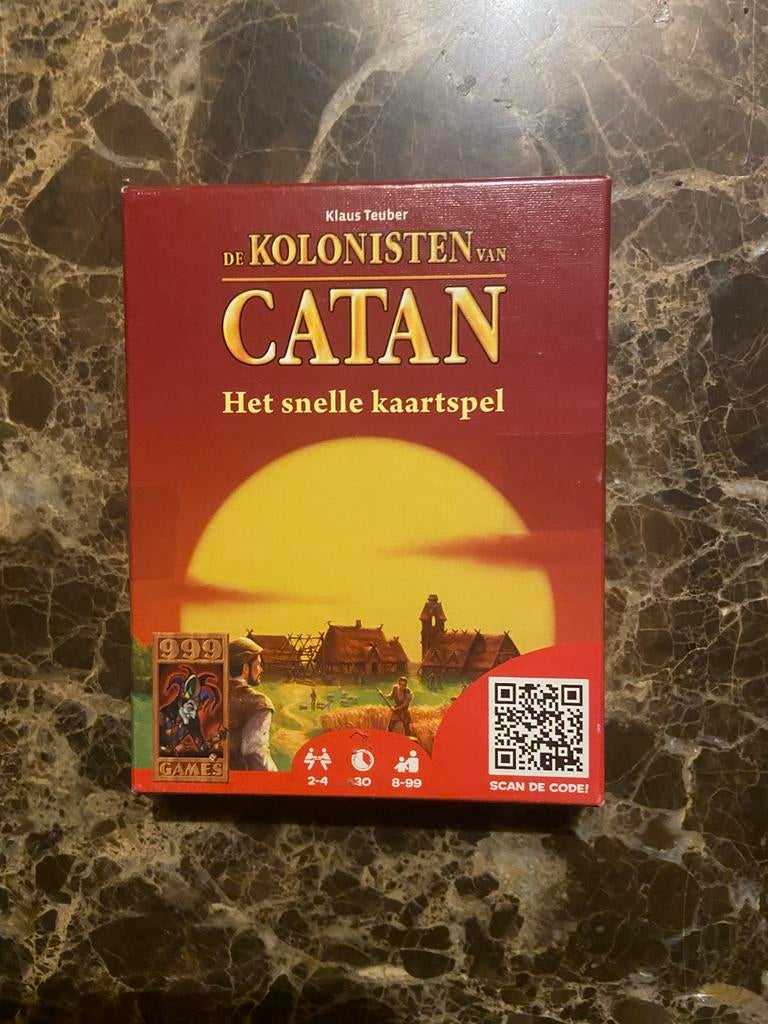 Kolonisten van Catan: Het Snelle Kaartspel - Zo goed als nie, Drie of vier spelers, Ophalen of Verzenden, Zo goed als nieuw