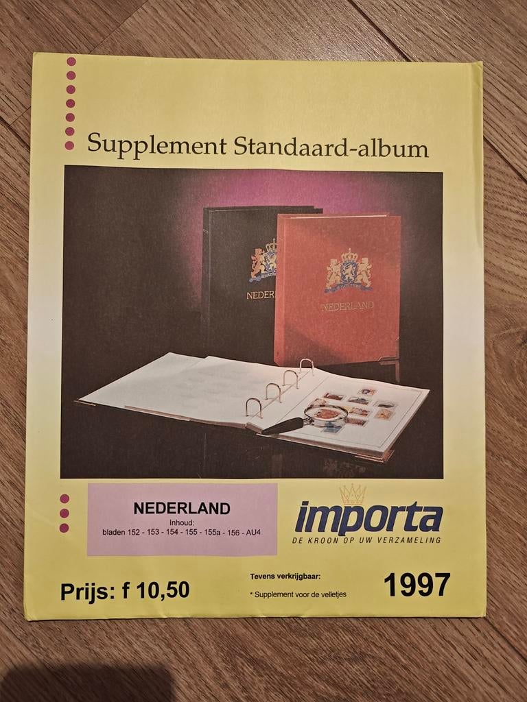 Importa Supplement Standaard-album Nederland 1997, Ophalen of Verzenden, Verzamelalbum