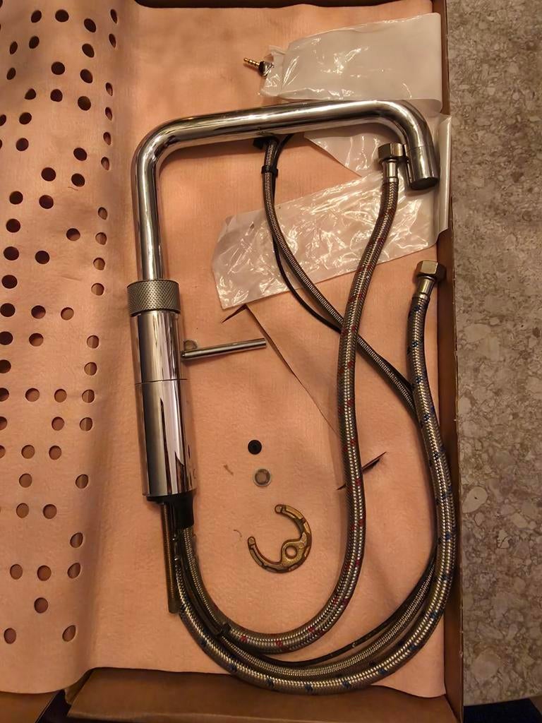 Defecte Quooker kraan Fusion Square Chroom, Zilver, Ophalen of Verzenden, Metaal, Overige merken