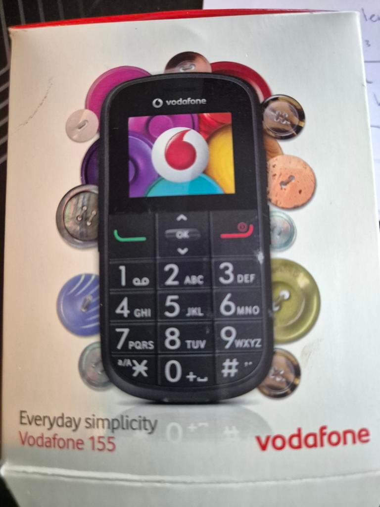 Vodafone 155 seniorentelefoon, Ophalen of Verzenden, Nieuw, Geen camera