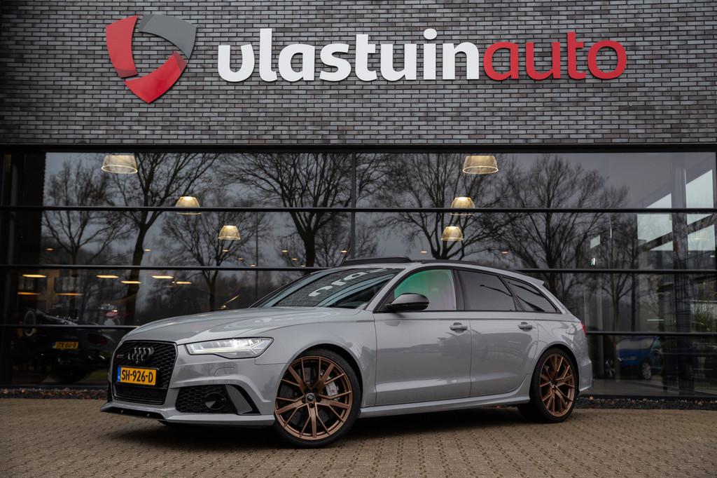 Audi RS6 Avant 4.0 TFSI RS 6 quattro perfomance Origineel NL, Gebruikt, Zilver of Grijs, 3993 cc, Adaptive Cruise Control