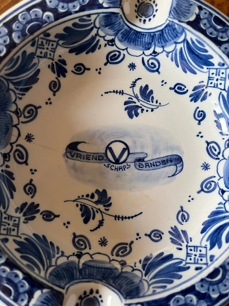 Delfts Blauw Asbak Vredestein Doetinchem, Antiek en Kunst, Antiek | Keramiek en Aardewerk, Ophalen
