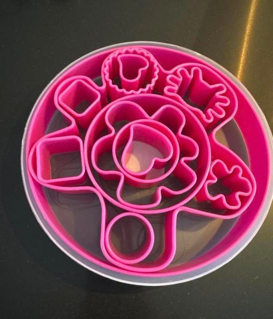 Roze Koekjesvormen Set, Ophalen, Zo goed als nieuw, Taarten of Cupcakes, Bakvorm