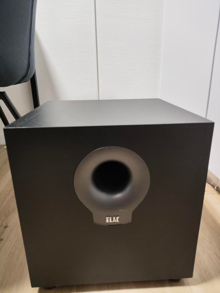 ELAC SUB S10.2 (Debut 2.0) subwoofer DS102-BK, Ophalen of Verzenden, 120 watt of meer, Subwoofer, Overige merken