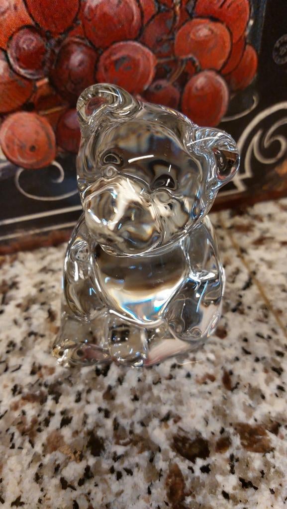 Kristallen Teddybeer,Nachtmann princess house,/presse papier, Ophalen of Verzenden, Zo goed als nieuw, Kristal