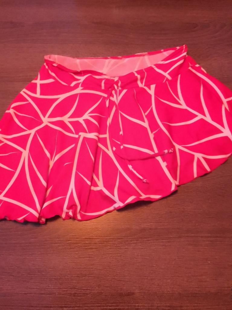 Leuke roze rok met print, Zo goed als nieuw, Roze, Geen merk, Boven de knie
