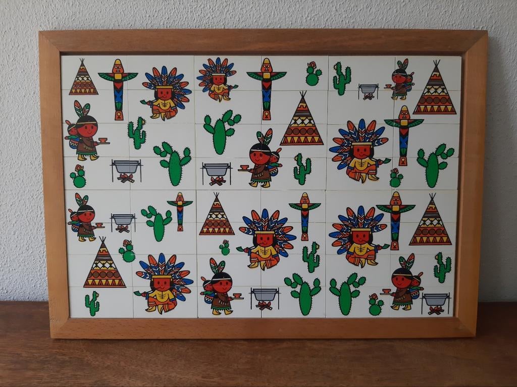 Puzzel Indianen Lotto Inzicht, Ophalen of Verzenden, Zo goed als nieuw
