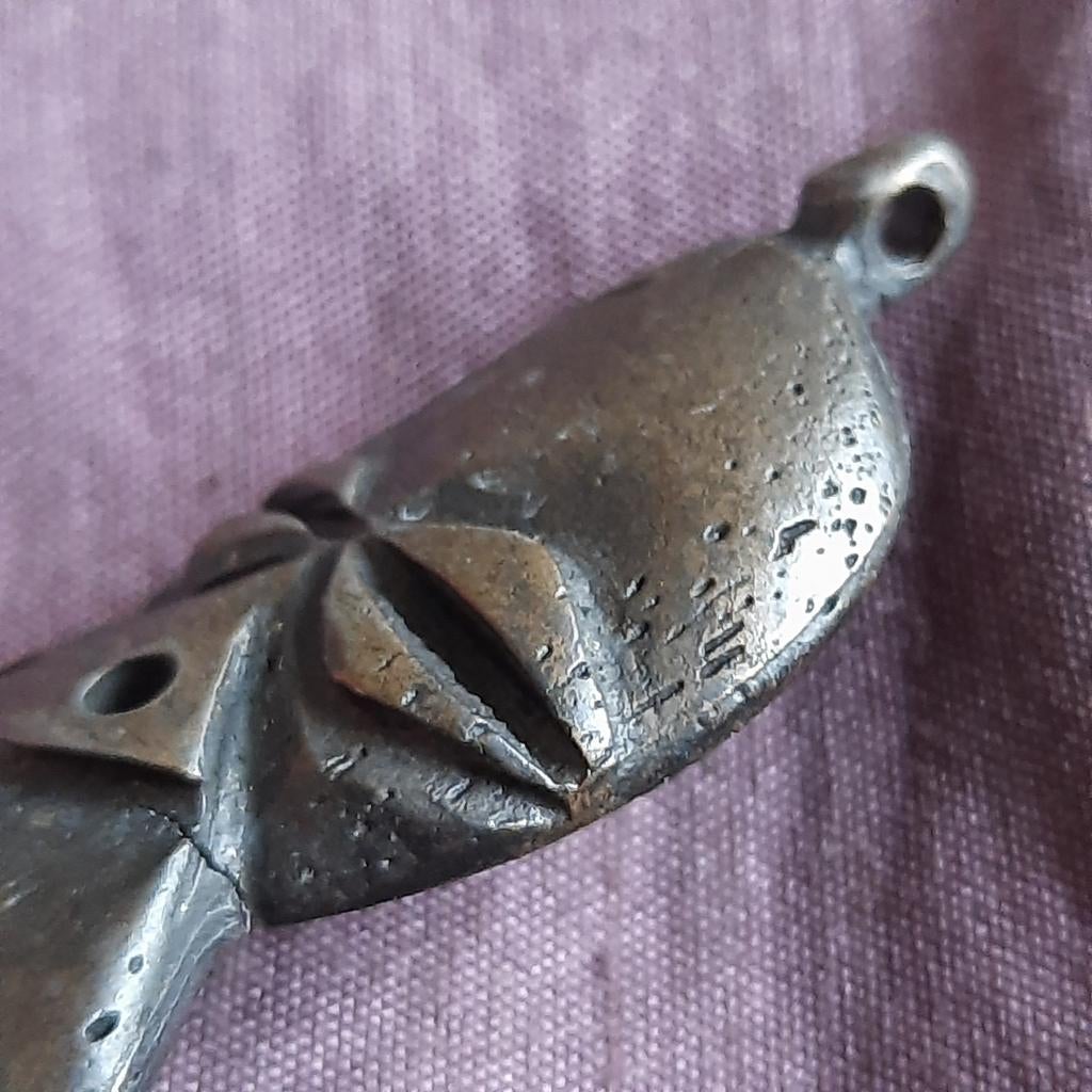 Ashanti Afrika: Bronzen Hanger, Verzenden, Zilver, Overige materialen