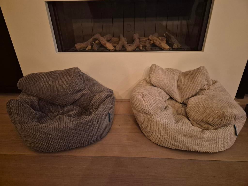 2x Zitzak peuter, Ophalen, Gebruikt, Beige, Zitzak