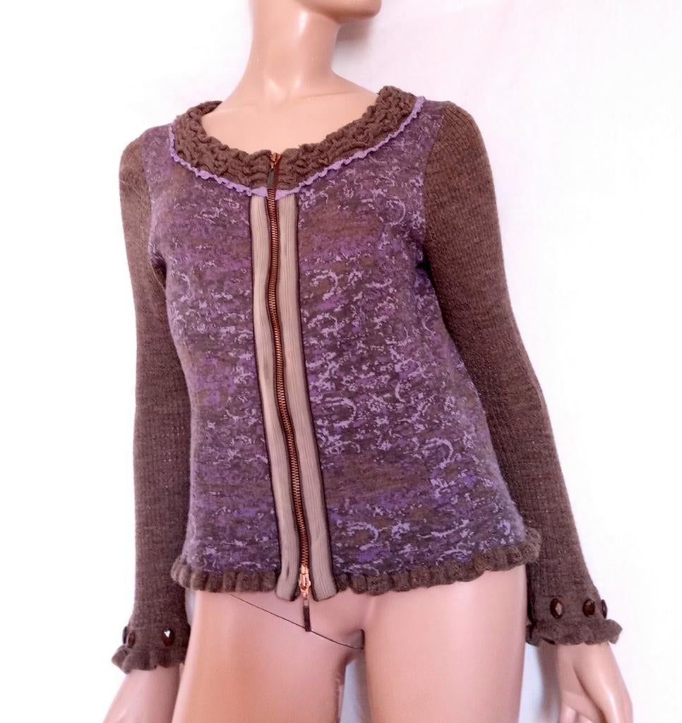 EVA CLAUDI Vest , Maat L , WOL, Verzenden, Zo goed als nieuw, Maat 38/40 (M), Overige kleuren