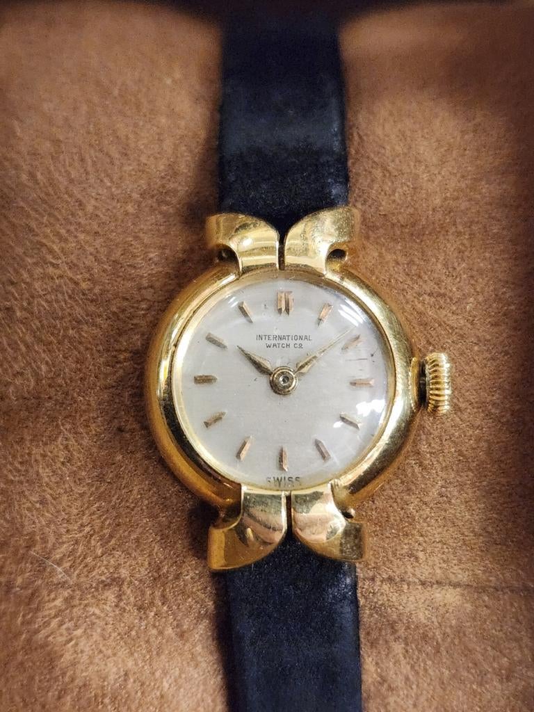 IWC zeldzaam dameshorloge, Overige merken, Leer, Polshorloge, Ophalen of Verzenden