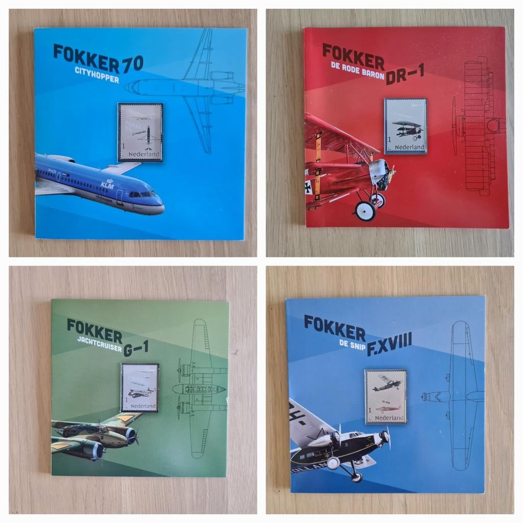 Postzegel met zilver - Nederlandse vliegtuigen - Hele serie, Ophalen of Verzenden, Vliegtuigen