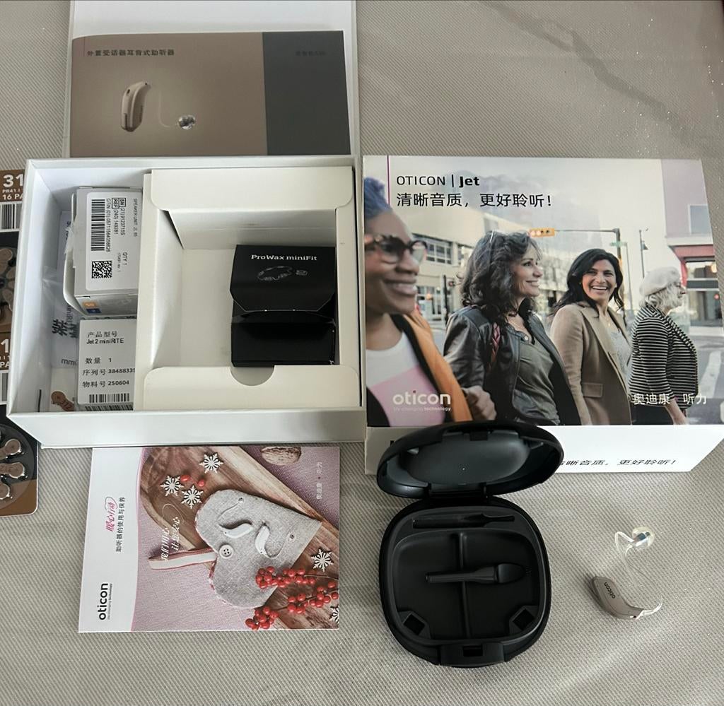 OTICON Jet2 miniRITE Hoortoestel, Diversen, Verpleegmiddelen, Ophalen of Verzenden, Zo goed als nieuw