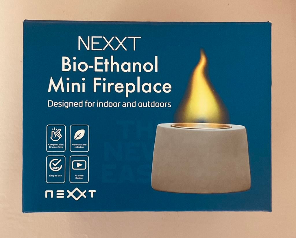 Nexxt - Bio-Ethanol- Mini Fireplace, Huis en Inrichting, Haarden, Nieuw, Overige soorten, Ophalen of Verzenden