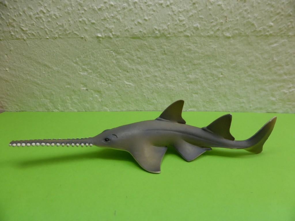 Schleich 14725 zaagvis, dierfiguur, Verzamelen, Ophalen of Verzenden, Gebruikt, Overige soorten, Beeldje of Figuurtje