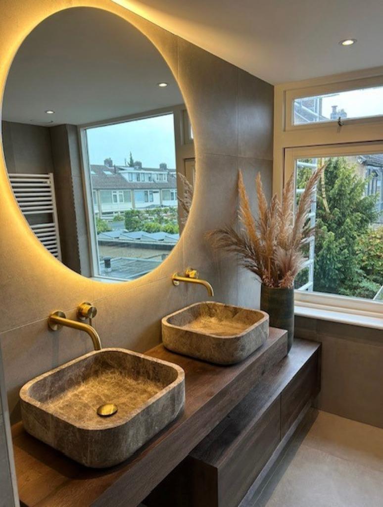 Natuurstenen waskom , wastafel, badmeubel, Ophalen of Verzenden, Nieuw