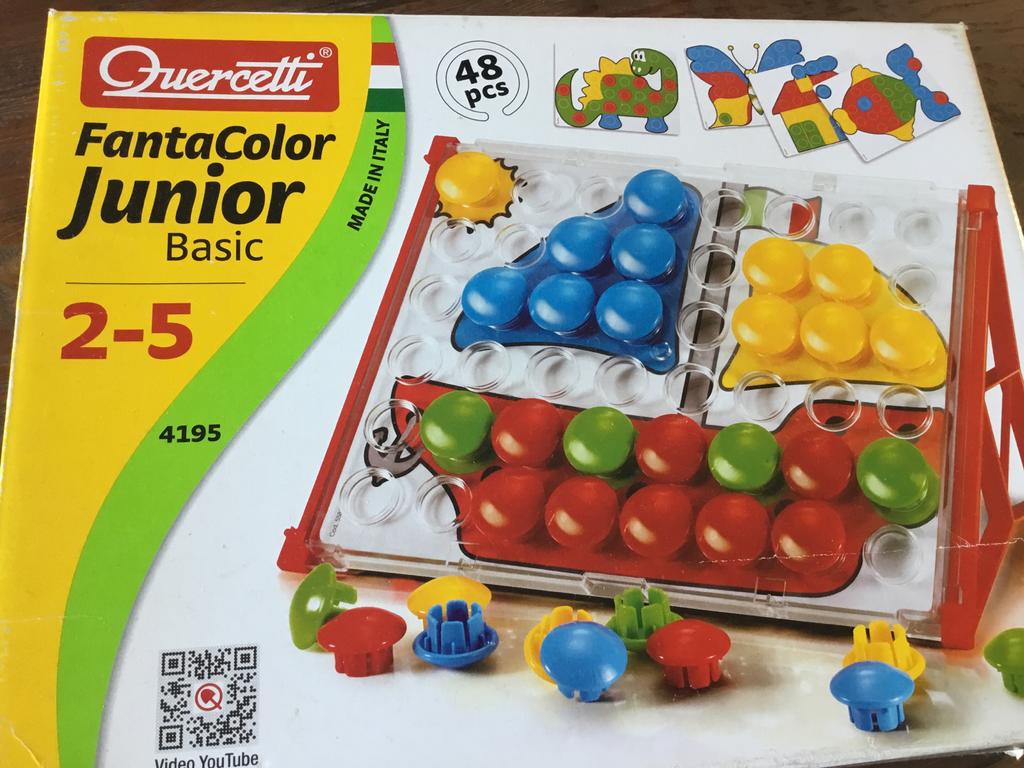 FantaColor Junior Basic Quercetti, insteek mozaïek, Kinderen en Baby's, Speelgoed | Educatief en Creatief, Ophalen of Verzenden