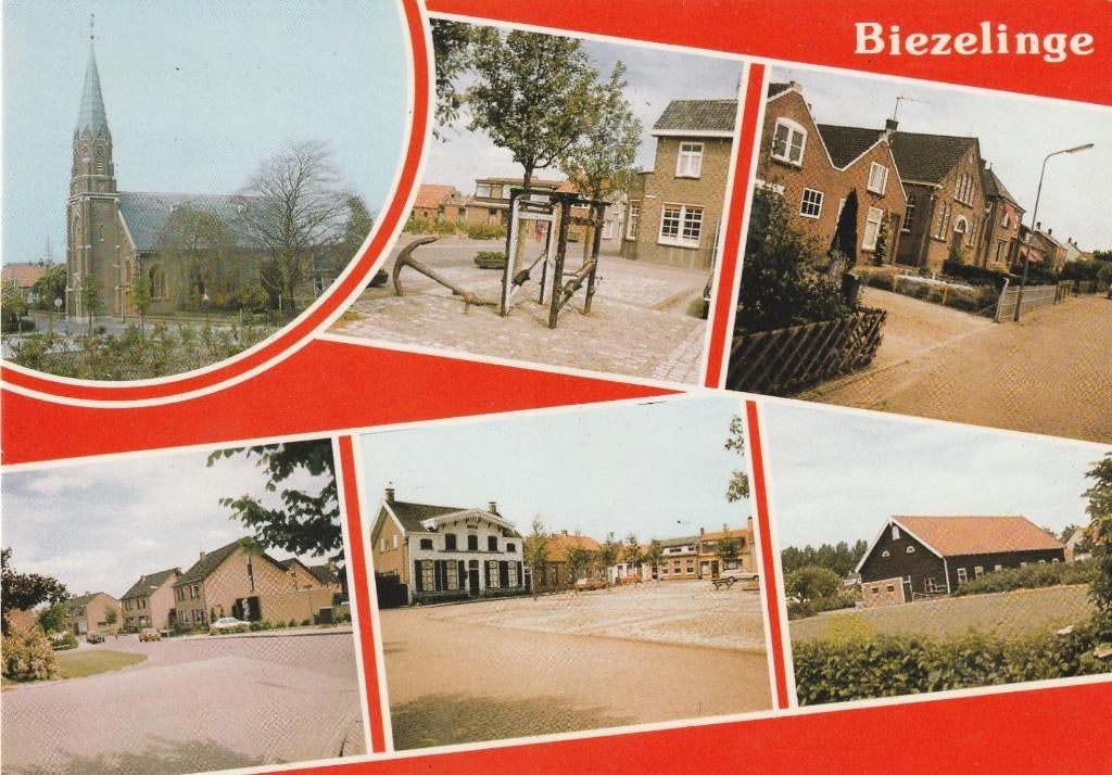 BIEZELINGE Kerken Dorpsgezichten Boerderij, Verzamelen, Verzenden, 1980 tot heden, Gelopen, Zeeland