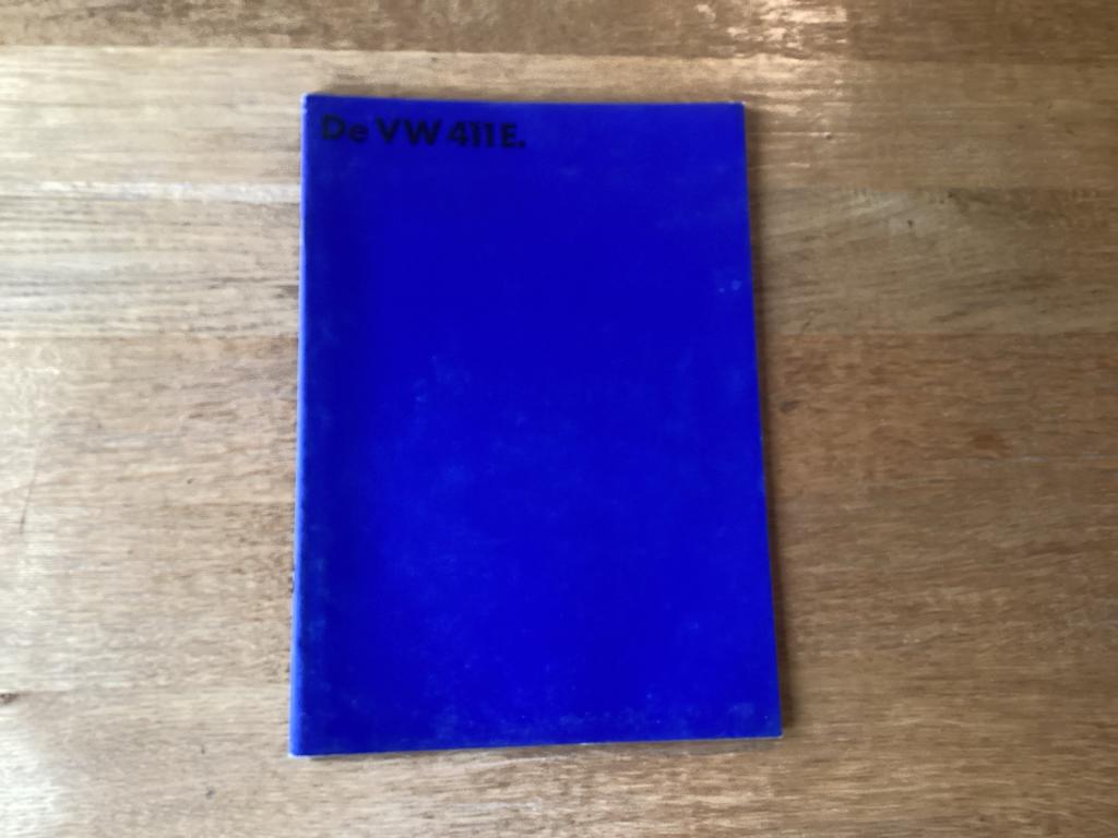 VW 411 E Brochure - 1970, Boeken, Auto's | Folders en Tijdschriften, Ophalen of Verzenden, Zo goed als nieuw, Volkswagen