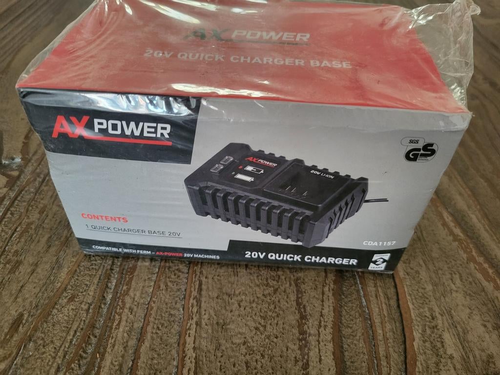 AX-power laadstation - CDA1157 accu lader 20V Quick Charger, Ophalen of Verzenden, Nieuw