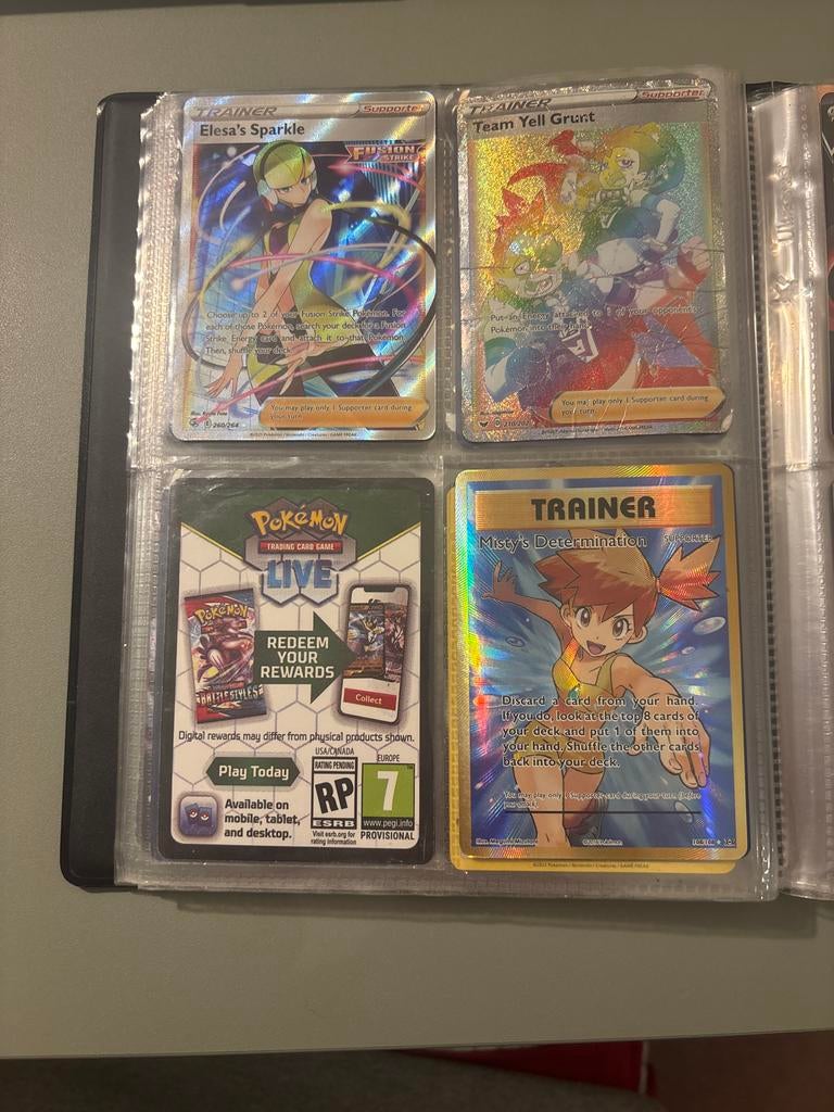 Zeldzame Pokémon TCG Kaarten Bundel - Full Art Supporters, Hobby en Vrije tijd, Verzamelkaartspellen | Pokémon, Verzenden, Gebruikt