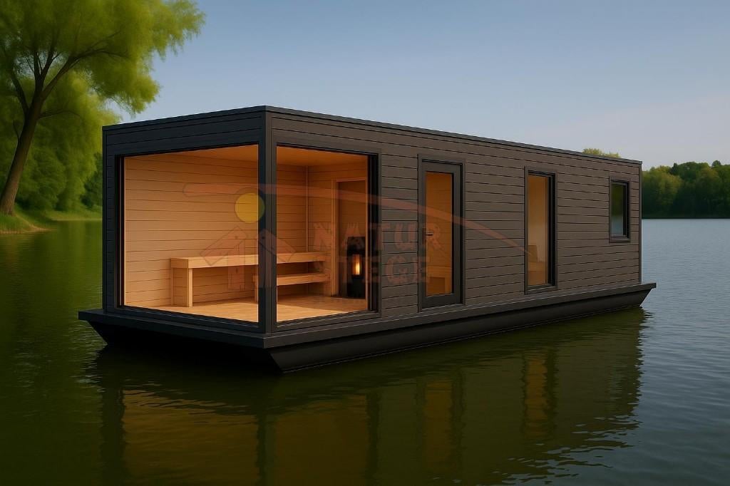 Mobiele drijvende sauna op het water (woonbootplatform), Ophalen, Nieuw, Overige typen