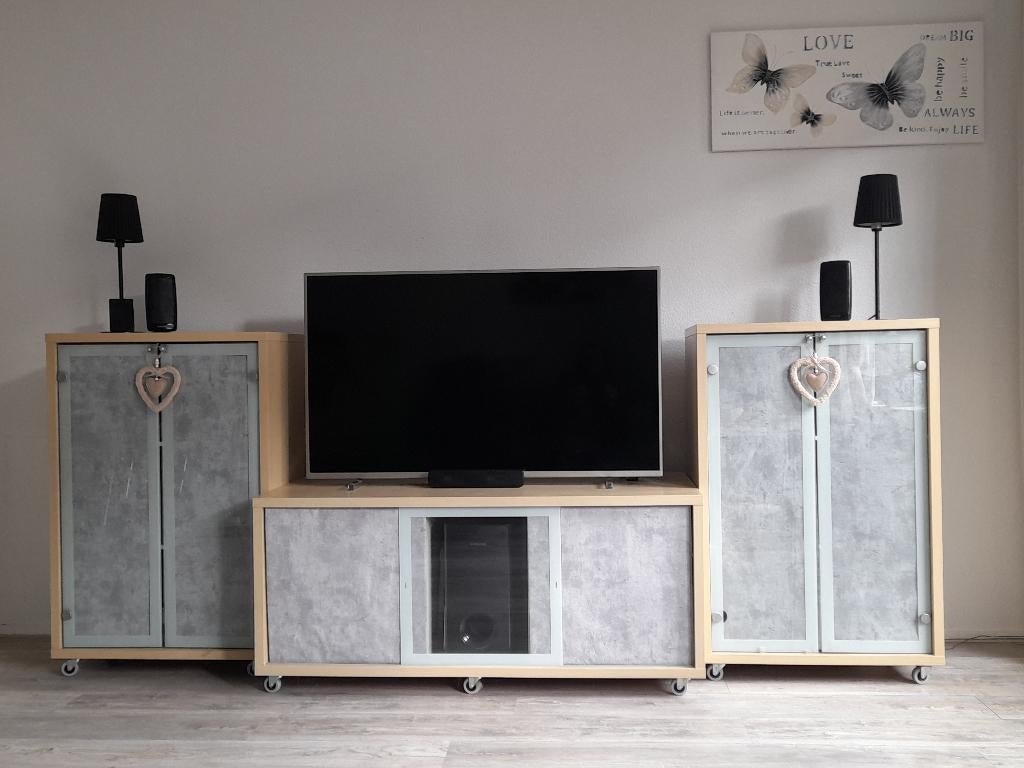 TV meubel en 2 kasten, Ophalen, 25 tot 50 cm, Minder dan 100 cm