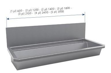 RVS wastrog 1800 mm. kraangaten, spatscherm., Doe-het-zelf en Verbouw, Ophalen, Nieuw, Rvs, Douche