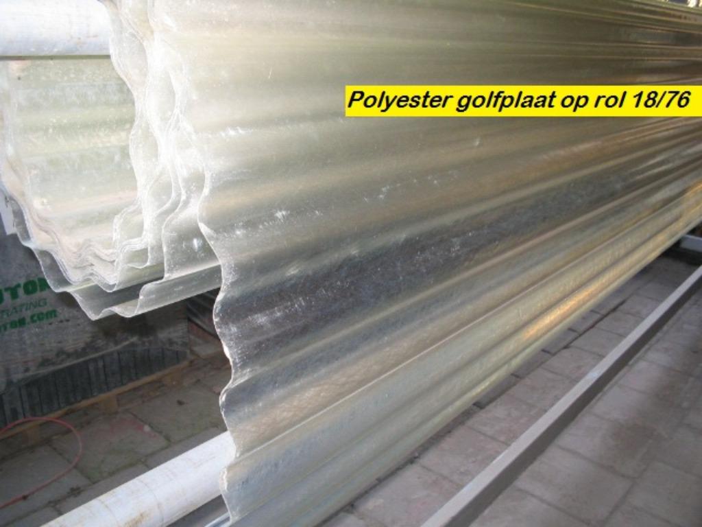 Dakbedekking polyester golfrol 18/76, Ophalen, Kunststof, Overige kleuren, Nieuw