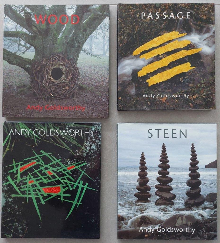 Prachtige boeken van Andy Goldsworthy, landschaps kunstenaar, Ophalen