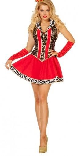 Leuke rood/wit/goud KONINGIN jurk, Ophalen, Carnaval, Nieuw, Kleding