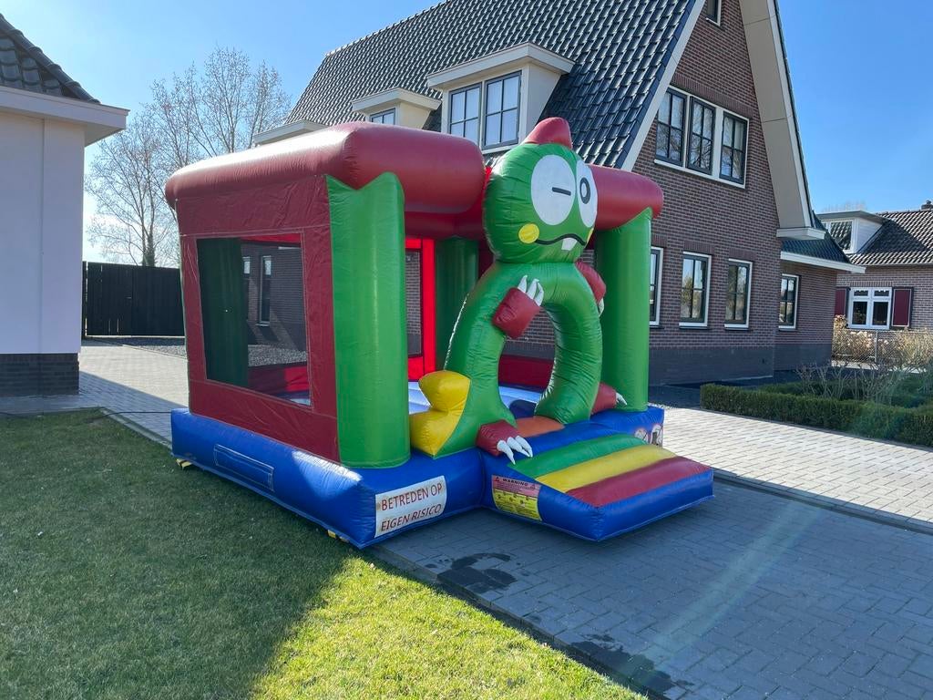 Kikker springkussen te huur voor de kleinere kids, Ophalen, Zo goed als nieuw, Overige