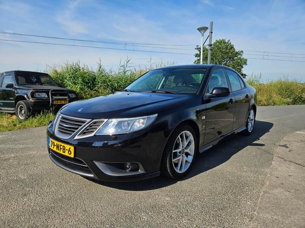 Saab 9-3 aero TX 2010 Zwart, Voorwielaandrijving, 74 €/maand, 4 cilinders, Zwart