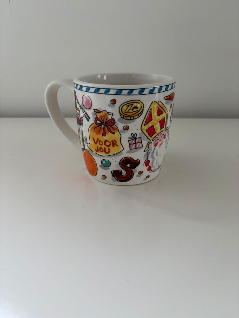 Blond Amsterdam Sinterklaas mok & schaaltje, Huis en Inrichting, Ophalen of Verzenden, Zo goed als nieuw