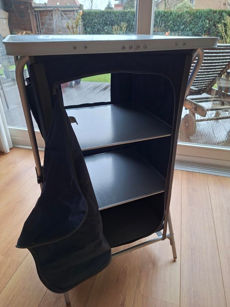 Redwood opklapbaar camping kastje, Ophalen, Gebruikt, Campingkast