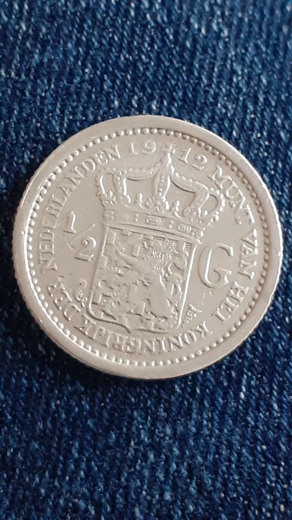 Halve gulden 12 voor 15 euro Inc verzendkosten, Verzenden, Koningin Wilhelmina, ½ gulden
