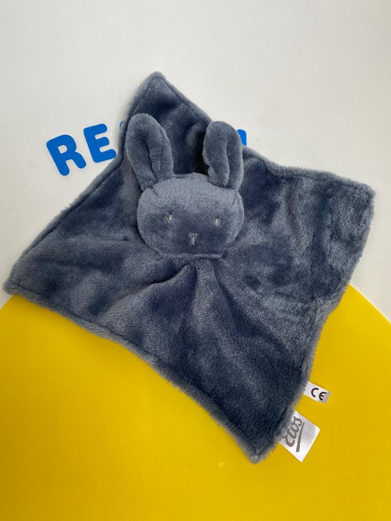 4352 Etos doekje konijn blauw, Kinderen en Baby's, Speelgoed | Knuffels en Pluche, Ophalen of Verzenden, Zo goed als nieuw, Overige typen