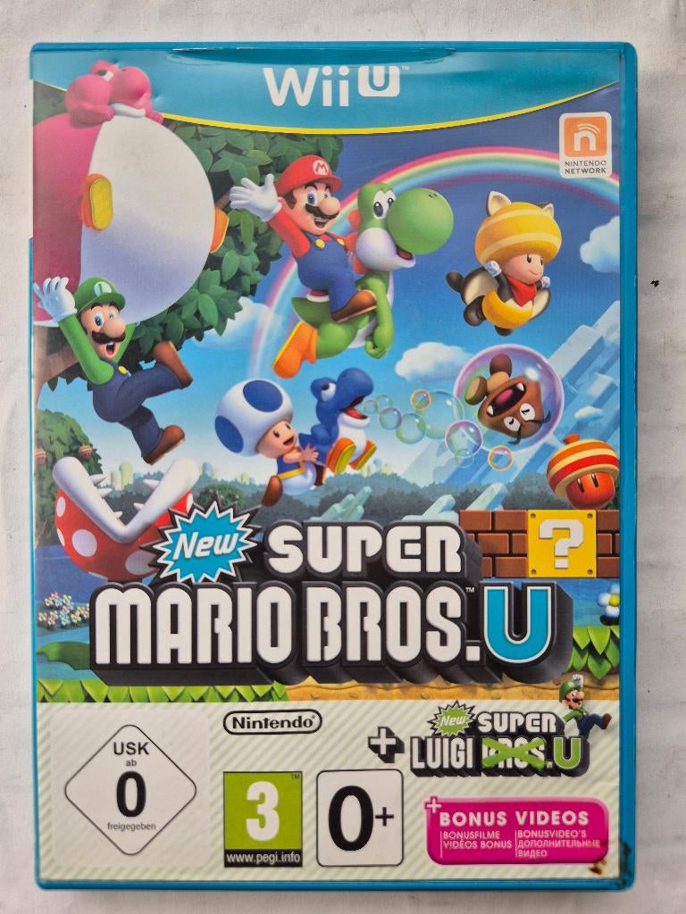 NEW SUPER MARIO BROS + NEW SUPER LUIGI, Spelcomputers en Games, Games | Nintendo Wii U, Muziek, Gebruikt, 1 speler, Ophalen of Verzenden